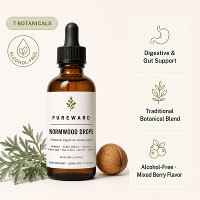 Wormwood & Black Walnut Botanical Cleanse Drops